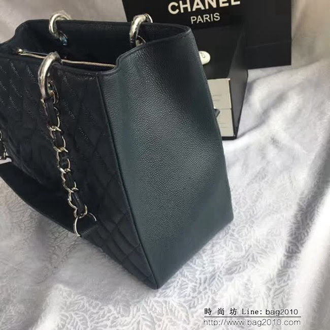 香奈兒CHANEL 50995 經典系列 魚子醬牛皮方形風格雙鏈條包 DSC1956